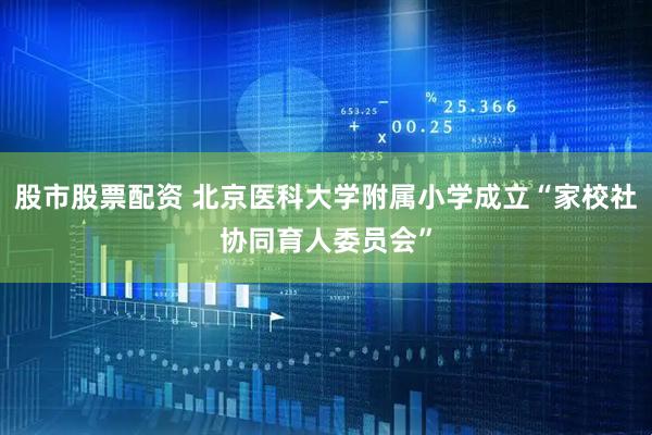 股市股票配资 北京医科大学附属小学成立“家校社协同育人委员会”